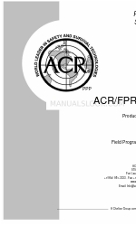 ACR Electronics FPR-100 PROGRAMMER Manual de apoio ao produto