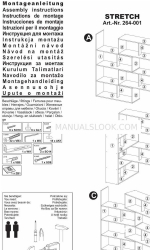 ASKO-NÁBYTEK STRETCH Assembly Instructions Manual