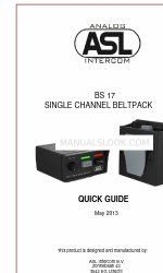 ASL INTERCOM BS 17 クイックマニュアル