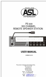 ASL INTERCOM PS 630 Посібник користувача