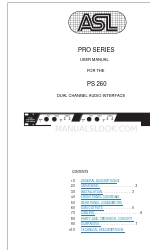 ASL INTERCOM PS 260 Manuale d'uso