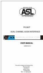 ASL INTERCOM PS 260T Посібник користувача