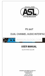 ASL INTERCOM PS 260T Посібник користувача