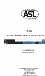 ASL INTERCOM PS 150 Посібник користувача