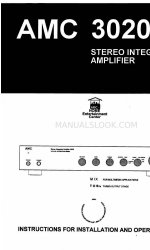 AMC 3020 Инструкции по установке и эксплуатации