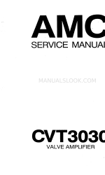 AMC CVT3030 Manual de serviço