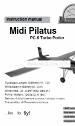 Flitework Midi Pilatus PC-6 Turbo Porter Інструкція з експлуатації