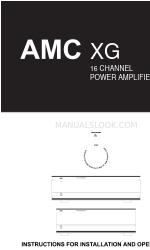 AMC XG Instructions pour l'installation et le manuel d'utilisation