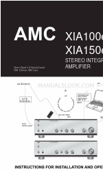 AMC XIA100e Instructions pour l'installation et le manuel d'utilisation