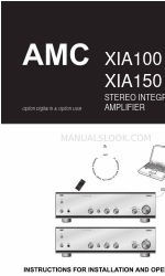 AMC XIA150 Instructions For Installation And Operation Manual