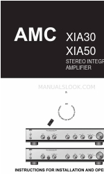 AMC XIA30 Instructions pour l'installation et le manuel d'utilisation