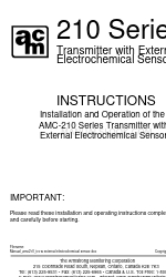 AMC 210 Series Petunjuk Manual