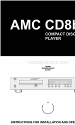 AMC CD8b Manual de instruções de instalação e funcionamento