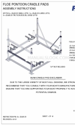 Floe PONTOON CRADLE PADS Montaj Talimatları Kılavuzu