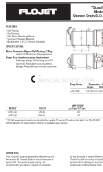 FLOJET 4105-343 Manuale