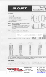 FLOJET 4325 Series Schnellstart-Handbuch