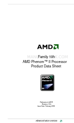 AMD Phenom II Ürün Veri Sayfası