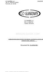 CO Guardian 452 Manual operacional