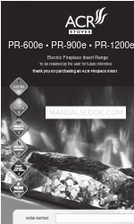 ACR STOVES PR-1200e Panduan Petunjuk Pengoperasian