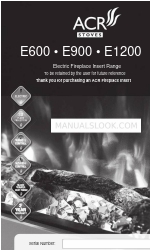 ACR STOVES E600 Manuel de démarrage rapide