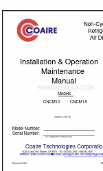 Coaire CNCM10 Installatie- en bedieningshandleiding