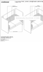 Coalesse Lagunitas Arm, Corner & Straight Back Cushion Ersatz