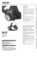 Coast HL27 Инструкции