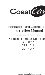 Coast-Air CEP-101A Installation And Operation Instruction Manual