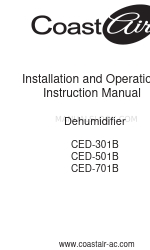 Coast-Air CED-501B Manual de instruções de instalação e funcionamento