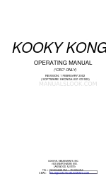 Coastal Amusements Kooky Konga Betriebshandbuch