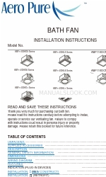 aero pure ABF110DCMH-SG5 Manual de instruções de instalação