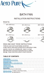 aero pure ABF110DHL6 Series Manual de instruções de instalação