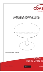 Coaster 021032558437 Assembly Instructions