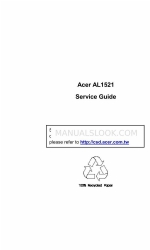 Acer AL1521 Service Manual