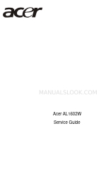 Acer AL1602W Service Manual