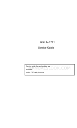 Acer AL1711 Manuale di servizio