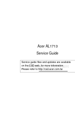 Acer AL1713bm Service Manual