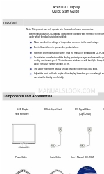 Acer AL1717 Посібник із швидкого старту