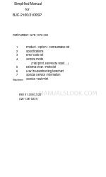 Canon BJ F210 Manual simplificado