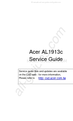 Acer AL1913c Service Manual