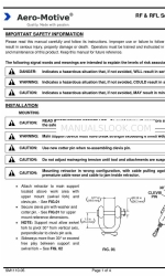 Aero-motive RFL6 Service Manual