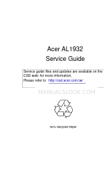 Acer AL1932 Service Manual