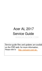 Acer AL2017 Servicehandleiding