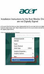 Acer AL2032 Installation Instructions Manual