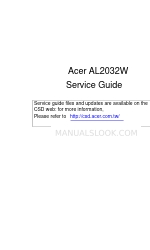 Acer AL2032W Service Manual