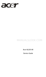 Acer AL2251W Service-Handbuch