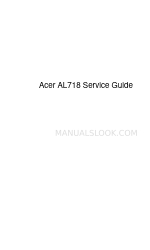 Acer AL718 Manual de serviço