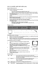 Acer B193 Schnellstart-Handbuch