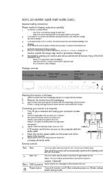 Acer B203W Quick Start Manual