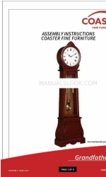 Coaster Grandfather Clock 900723 Montageanleitung Handbuch